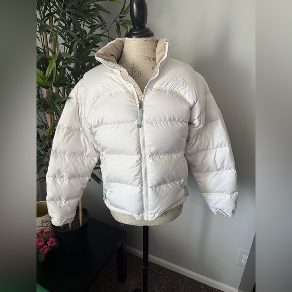 The North Face Jackets & Blazers - The North Face Nuptse jacket size medium women white 700 Down  Puffer jacket